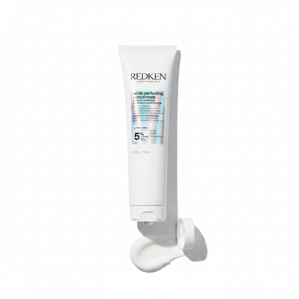 Redken Acidic Bonding Concentrate Leave-In Treatment for damaged hair repair and heat protection, professional pH balancing formula.