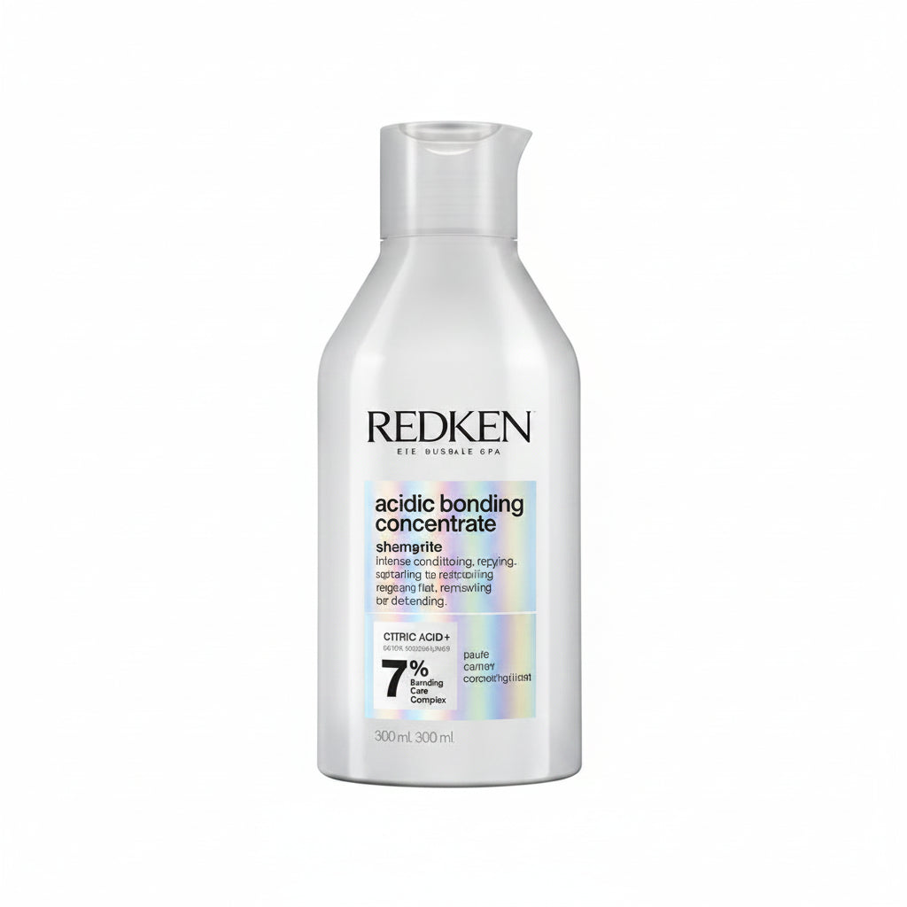 Redken bottle of acidic toning concentrate on a white background