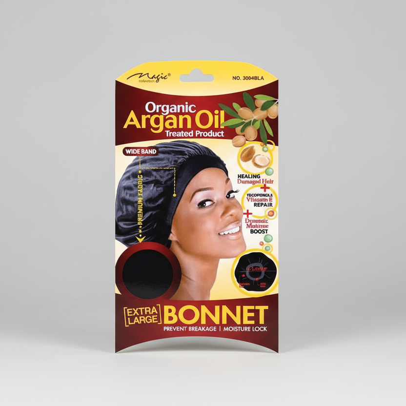 Magic Collection Organic Argan Oil Treated Product Extra Wide Bonnet MAGIC COLLECTION