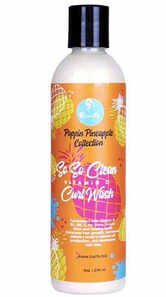 Curls Poppin Pineapple So So Clean Vitamin C Curl Wash 236 ml