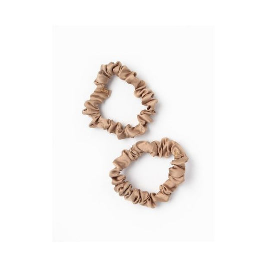 Small - Vegan silk fabric scrunchies Assorted Colours.