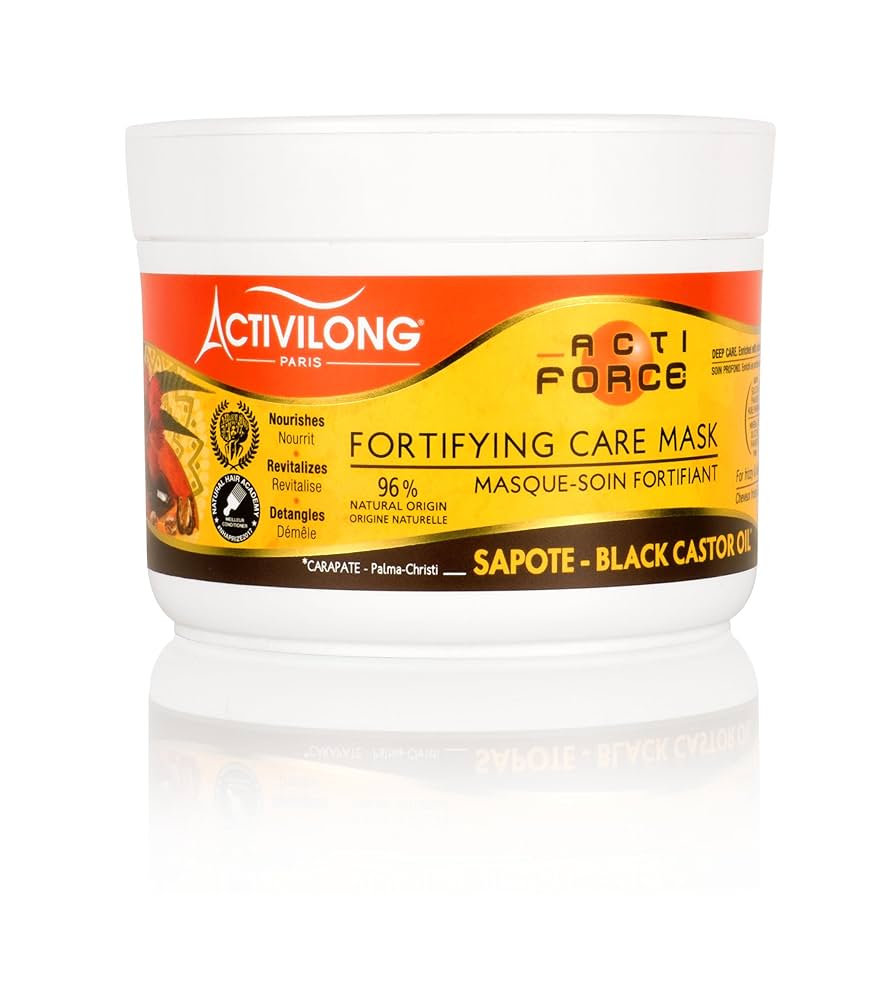 Activilong Actiforce Masque Soin Fortifiant Huile de Ricin Noir 200 ml