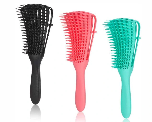 Detangling Brush Thick Hair - Hair Wellness Management and Care Bundle