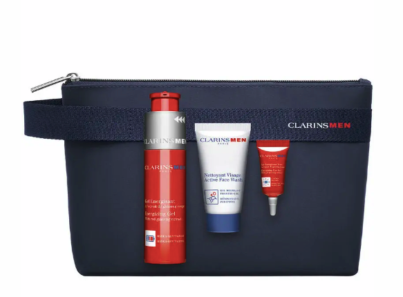 Clarins Men Energising Gift Set Gel 50ml + Eye Gel 3ml + Face Wash 30ml