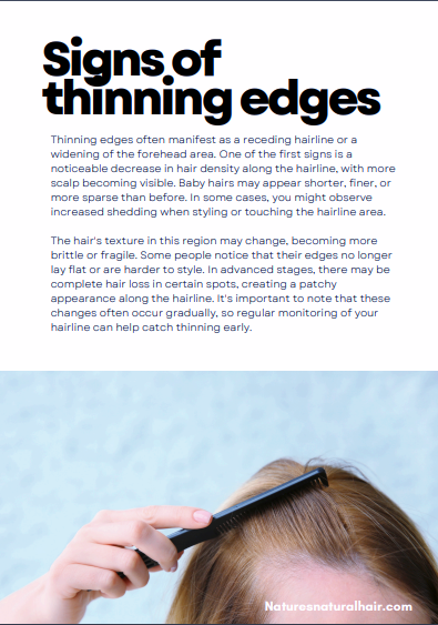 Blueprint To Grow Back Your Edges.