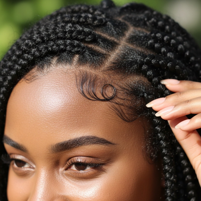 Full, thick edges and hairline showing growth results

