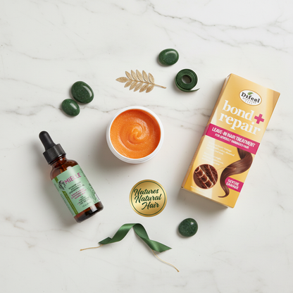 Summer Growth Bundle — T444Z Hair Food, Mielle Rosemary Mint Oil and Difeel Bond Repair Leave-In Hair Treatment