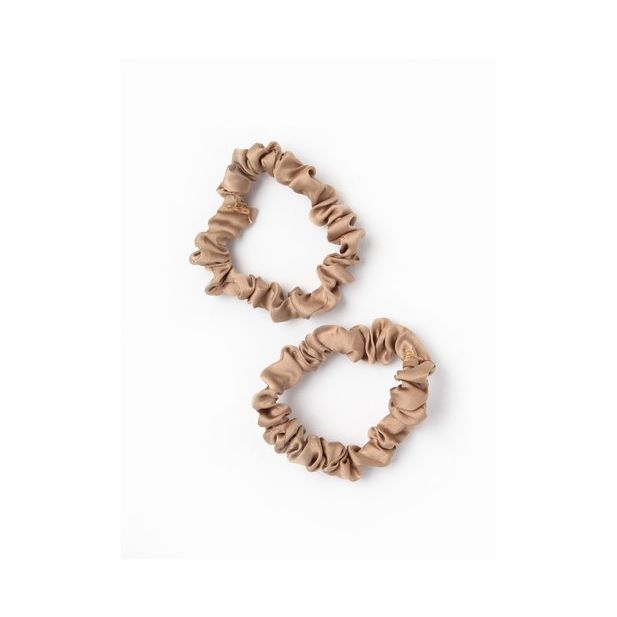 Small - Vegan silk fabric scrunchies Assorted Colours.