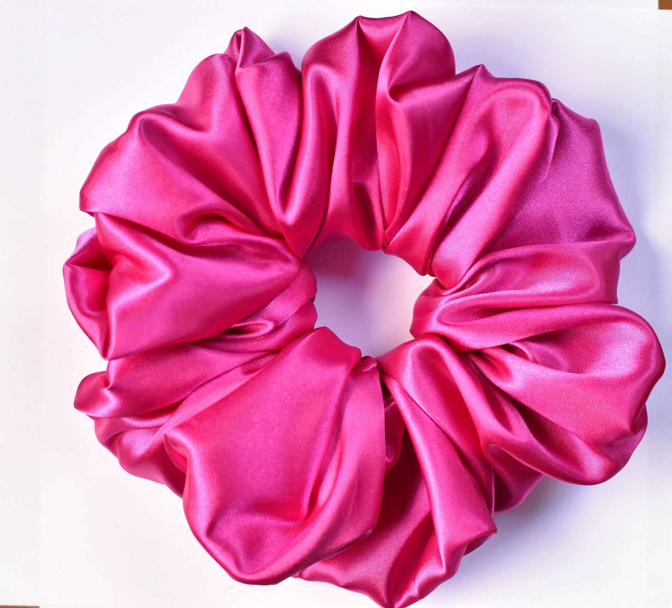 Vegan Satin Scrunchies Assorted Colours.